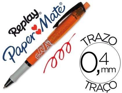 BOLIGRAFO REPLAY MAX ROJO CON GOMA DE BORRAR COD 43405
