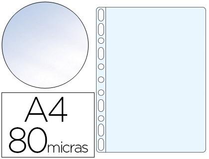 CAJA 100 FUNDAS POLIPROPILENO DIN A4 CRISTAL 11 TALADROS ESSELTE RF. 46108