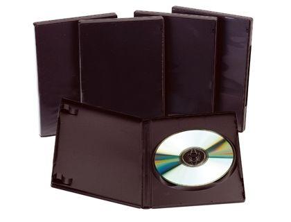 CAJA DVD Q-CONNECT -CON INTERIOR NEGRO -PACK DE 5 UNIDADES COD 31733