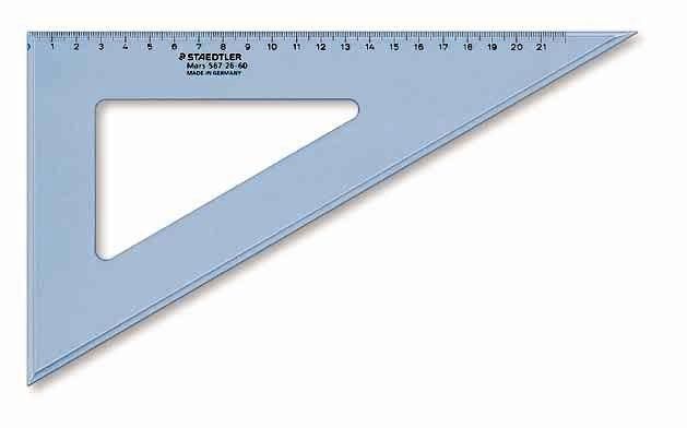 CARTABON 30 CM PLASTICO AZUL TRANSPARENTE GRADUDADO STAEDTLER 567 30-60
