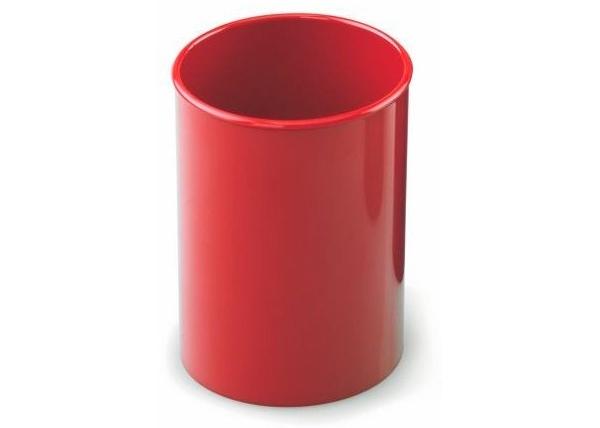 CUBILETE PORTALAPICES PLASTICO OPACO FAIBO ROJO