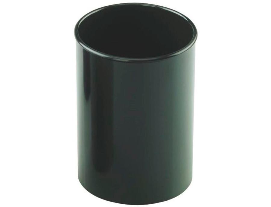 CUBILETE PORTALAPICES PLASTICO OPACO FAIBO NEGRO