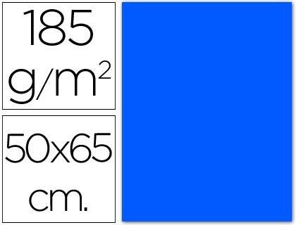 CARTULINA 50X65 185 G. AZUL MAR