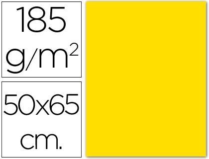 CARTULINA 50X65 185 G. AMARILLO GUALDA