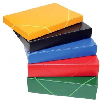 CARPETA PROYECTOS CARTON GOFRADO 5 CM AMARILLA DOHE