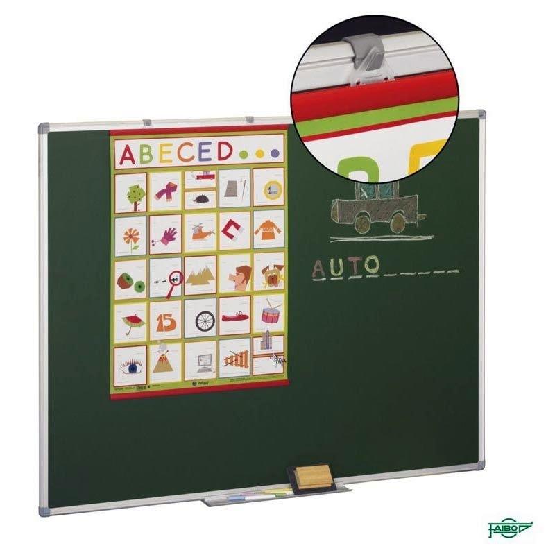 PIZARRA VERDE MATE ESTRATIFICADA MARCO ALUMINIO 122X244 FAIBO
