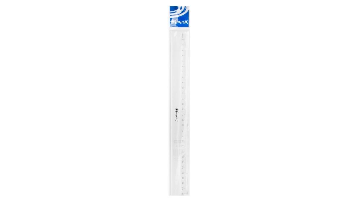 REGLA 30 CM PLASTICO CRISTAL FAMA