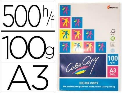 PAPEL FOTOCOPIADORA COLOR COPY DIN A3 100 GRAMOS SATINADO PAQUETE DE 500 HOJAS