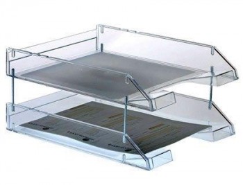 BANDEJA SOBREMESA ARCHIVO 2000 PLASTICO TRANSPARENTE CRISTAL 340X260X60 MM 715 CS TP COD 71958