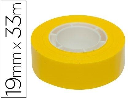 CINTA ADHESIVA 33 MT X 19 MM COLOR AMARILLO REF 12274 APLI COD 59373