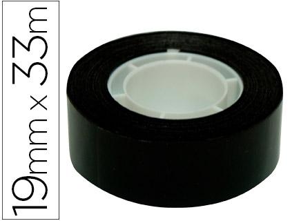 CINTA ADHESIVA 33 MT X 19 MM COLOR NEGRO REF 12276 APLI COD 59375