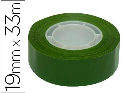 CINTA ADHESIVA 33 MT X 19 MM COLOR VERDE REF 12275 APLI COD 59374