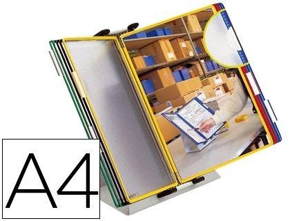 PORTACATALOGO SOBREMESA PVC TARIFOLD CON 10 FUNDAS DIN-A4 COLORES SURTIDOS COD 76164