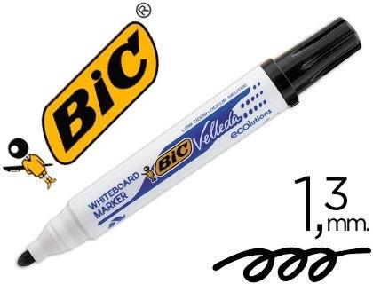 ROTULADOR PIZARRA BLANCA VELLEDA 1701 BIC NEGRO PUNTA REDONDA