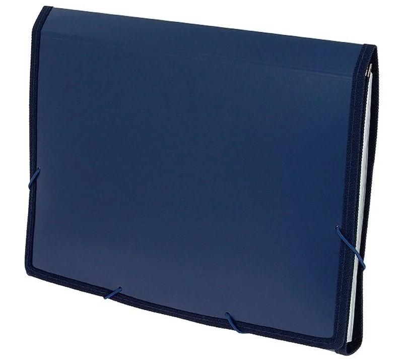CARPETA FUELLE GOMAS PP. OPACO 13 SEP AZUL FOLIO GRAFOPLAS