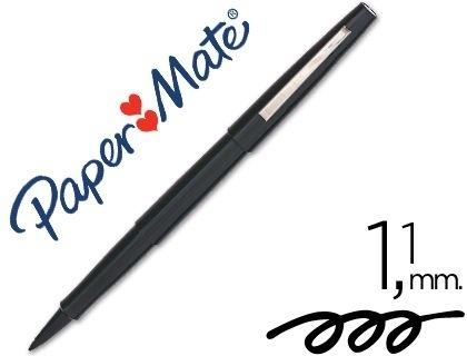 ROTULADOR PAPERMATE PUNTA NYLON 3101-1 NEGRO S0190973 COD 7480