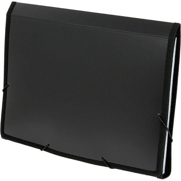 CARPETA FUELLE GOMAS PP. OPACO 13 SEP NEGRO FOLIO GRAFOPLAS