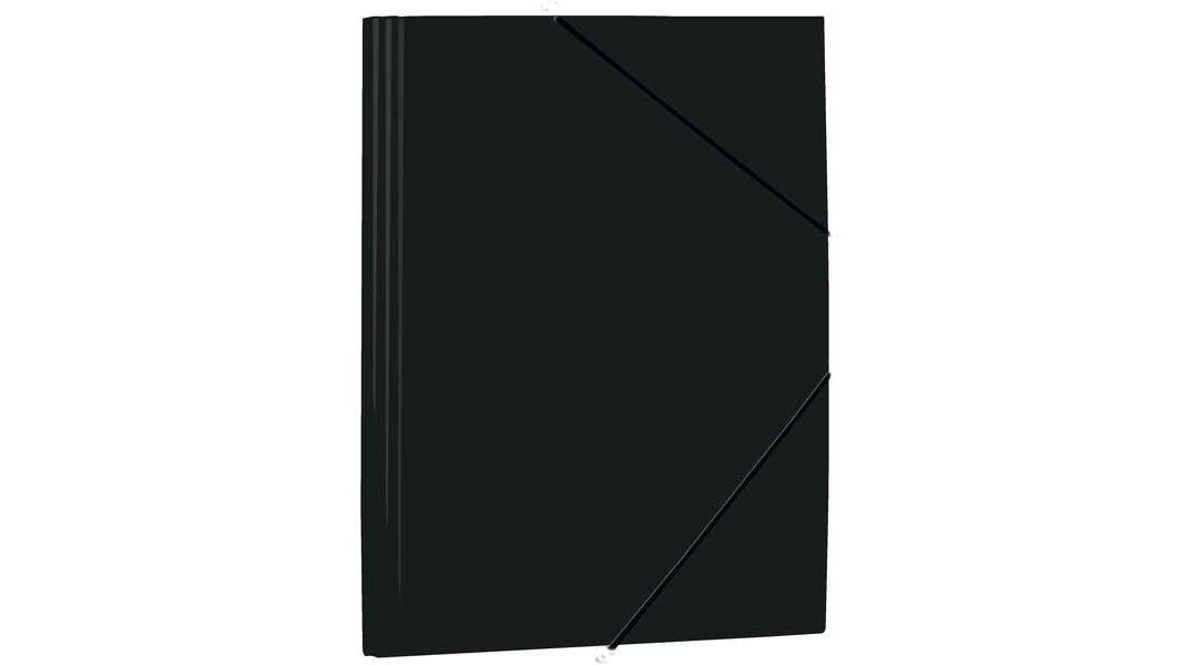 CARPETA GOMAS SOLAPAS POLIPROPILENO FOLIO NEGRA MARIOLA
