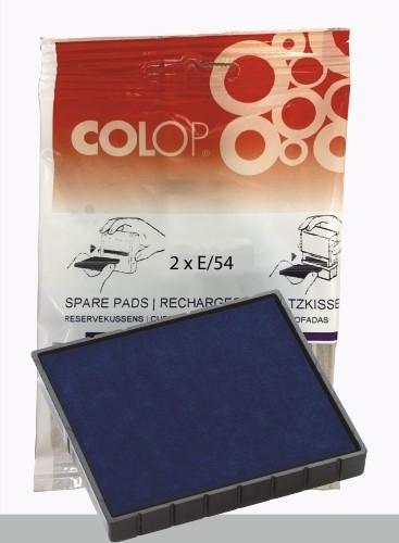 BLISTER 2 ALMOHADILLAS COLOP E/54 AZUL