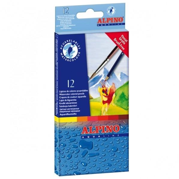 LAPICES DE COLORES ALPINO MASATS ACUARELABLES CAJA DE 12 UNIDADES