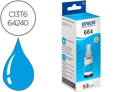 CARTUCHO EPSON ECOTANK T664 CYAN - BOTE 70 ML