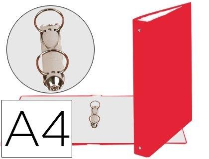 CARPETA DE 2 ANILLAS 30MM REDONDAS EXACOMPTA DIN A4 CARTON FORRADO ROJO COD 78599