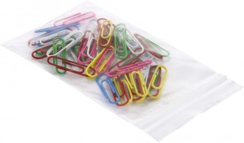 PACK 100 BOLSAS PLASTICO AUTOCIERRE ZIP 80X120 MM FIXOPACK GRAFOPLAS