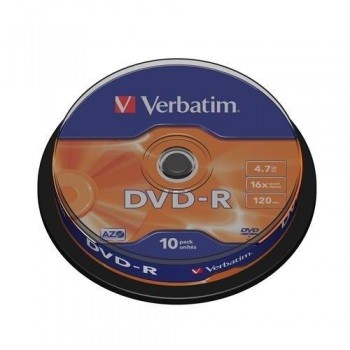 TARRINA 10 DVD-R VERBATIM 4.7GB 16X