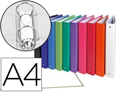 CARPETA DE 2 ANILLAS 30MM REDONDAS EXACOMPTA A4 CARTON FORRADO COLORES SURTIDOS COD 72615