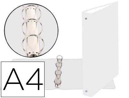 CARPETA DE 4 ANILLAS 30MM REDONDAS EXACOMPTA DIN A4 CARTON FORRADO BLANCO COD 78591