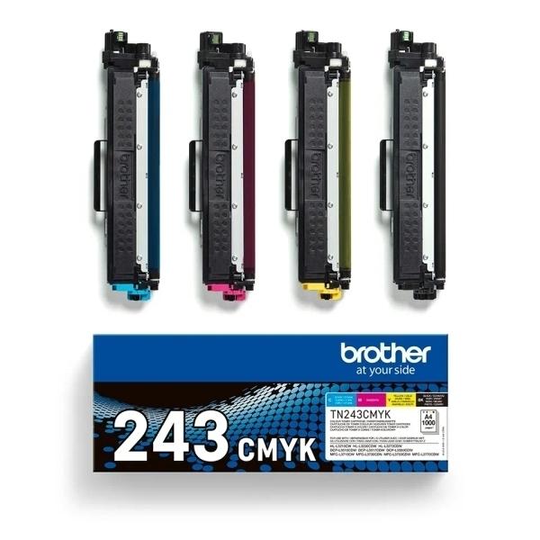 PACK 4 TONERS BROTHER TN243CMYK NEGRO, CIAN, MAGENTA, AMARILLO