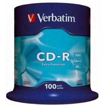 TARRINA 100 CD-R VERBATIM  700MB 52X DATALIFE
