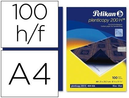 PAPEL CARBON PELIKAN AZUL TAMAÑO A-4 -CAJA DE 100 UNIDADES COD 48751