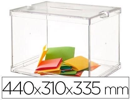 URNA ELECTORAL PLEGABLE CON PRECINTOS DE SEGURIDAD 440X310X335MM COD 46718