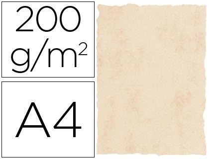 PAPEL PERGAMINO MICHEL DIN A4 200 GR COLOR MARMOL BEIGE PAQUETE DE 25 HOJAS