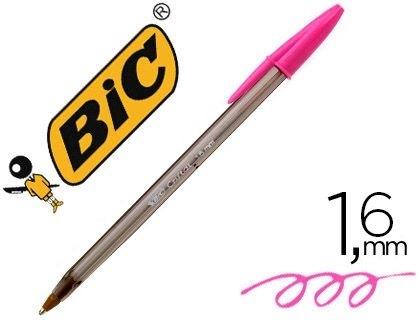 BOLIGRAFO BIC CRISTAL FUN LARGE FASHION ROSA PUNTA 1,6 MM COD 62796