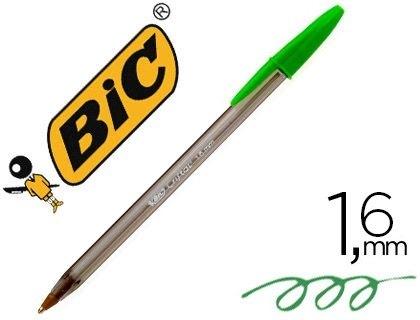 BOLIGRAFO BIC CRISTAL FUN LARGE FASHION VERDE LIMA PUNTA 1,6 MM COD 62795