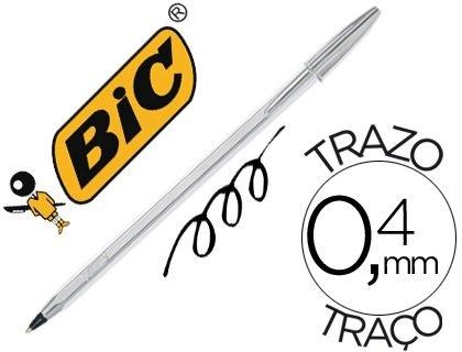 BOLIGRAFO BIC CRISTAL CELEBRATION PLATA TINTA NEGRA UNIDAD COD 77723
