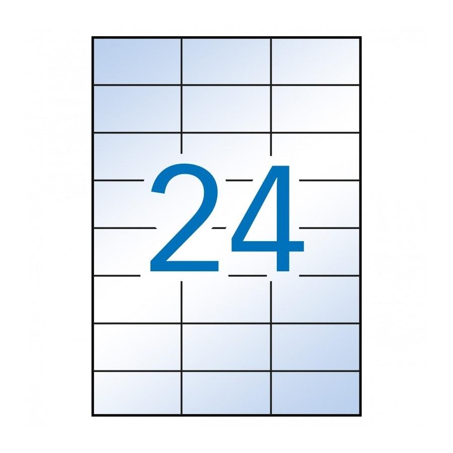 CAJA 10 H. ETIQUETAS TRANSPARENTES 70 X 37 APLI RF. 10051