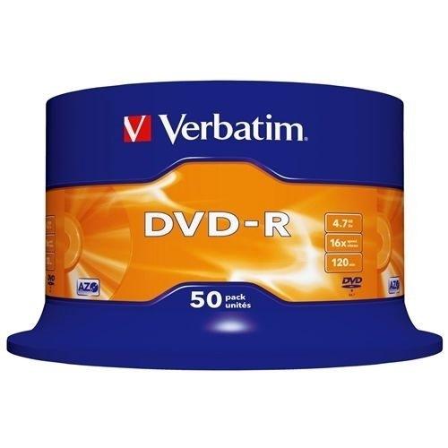 TARRINA 50 DVD-R VERBATIM 4.7GB 16X