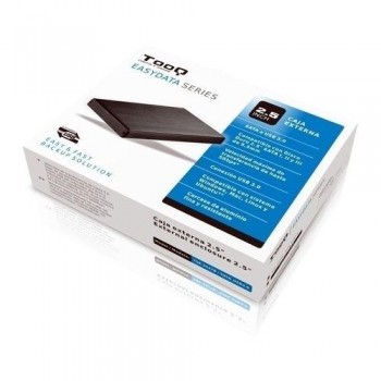 CARCASA ALUMINIO DE HDD / SSD TQE-2527B - TOOQ - 2.5 - SATA3 - USB 3.0 - NEGRA