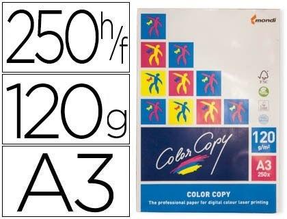 PAPEL FOTOCOPIADORA COLOR COPY DIN A3 120 GRAMOS SATINADO PAQUETE DE 250 HOJAS COD 57303