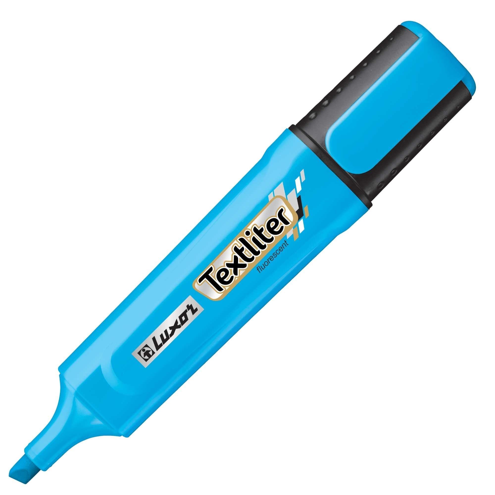 ROTULADOR FLUORESCENTE LUXOR TEXTLITER AZUL