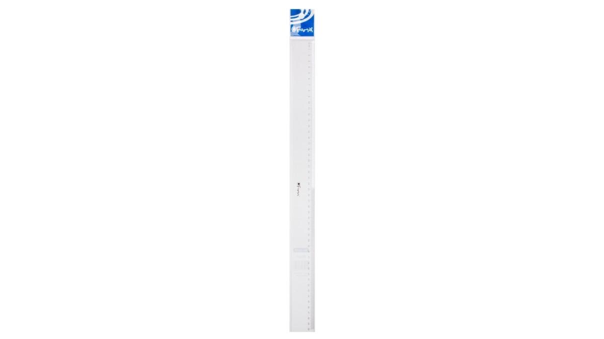 REGLA 50 CM PLASTICO CRISTAL FAMA