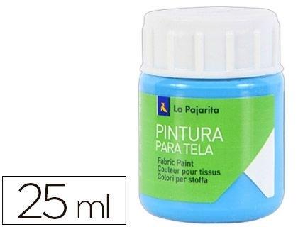 PINTURA PARA TELA LA PAJARITA AZUL CYAN 25 ML COD 8617