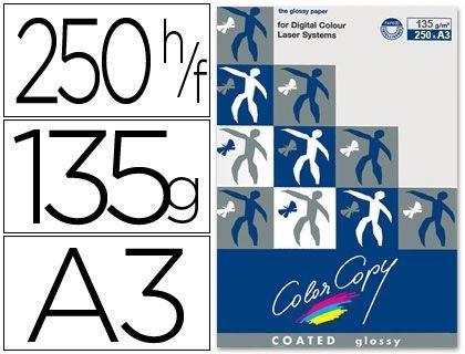 PAPEL FOTOCOPIADORA COLOR COPY GLOSSY DIN A3 135 GRAMOS PAQUETE DE 250 HOJAS COD 32444