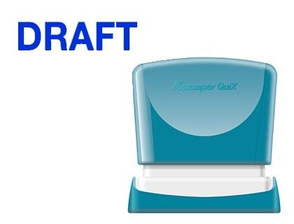 SELLO XSTAMPER QUIX PERSONALIZABLE COLOR AZUL MEDIDAS 11X40 MM Q-10 COD 152189