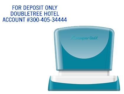 SELLO XSTAMPER QUIX PERSONALIZABLE COLOR AZUL MEDIDAS 16X48 MM Q-11 COD 152190