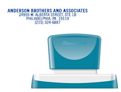 SELLO XSTAMPER QUIX PERSONALIZABLE COLOR AZUL MEDIDAS 16X83 MM Q-26 COD 152197
