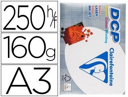 PAPEL FOTOCOPIADORA CLAIREFONTAINE DIN A3 160 GRAMOS PAQUETE DE 250 HOJAS COD 72171